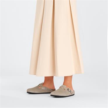Birkenstock Boston Braided Suede Leather - Taupe